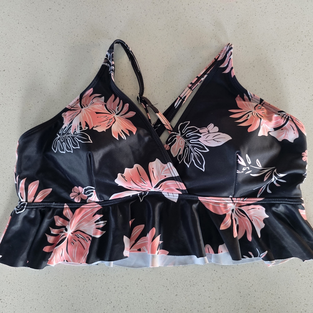 Floral Bikini Top by Unknown Brand